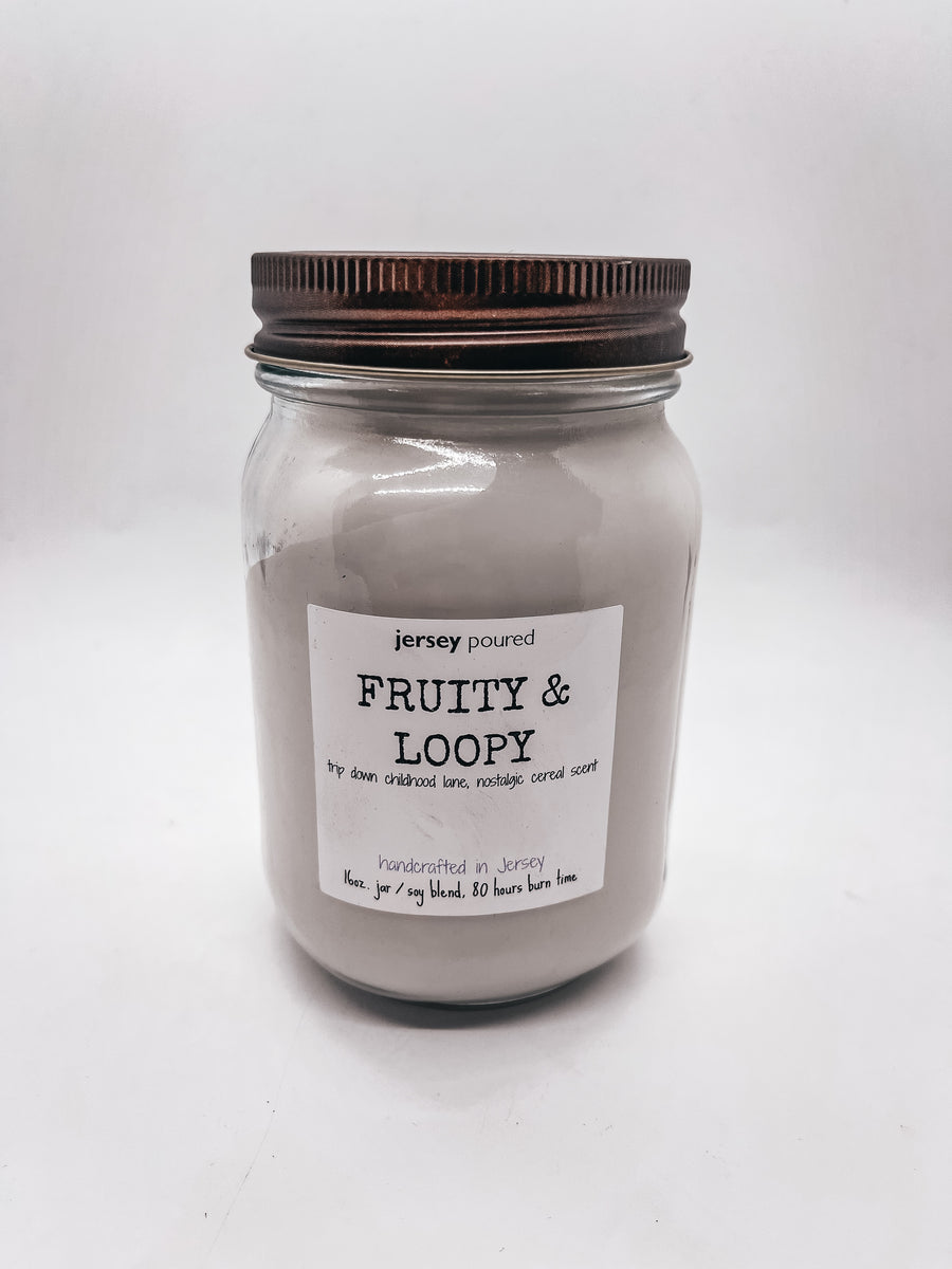 Fruity & Loopy 16oz Jersey Poured Candles & Co.
